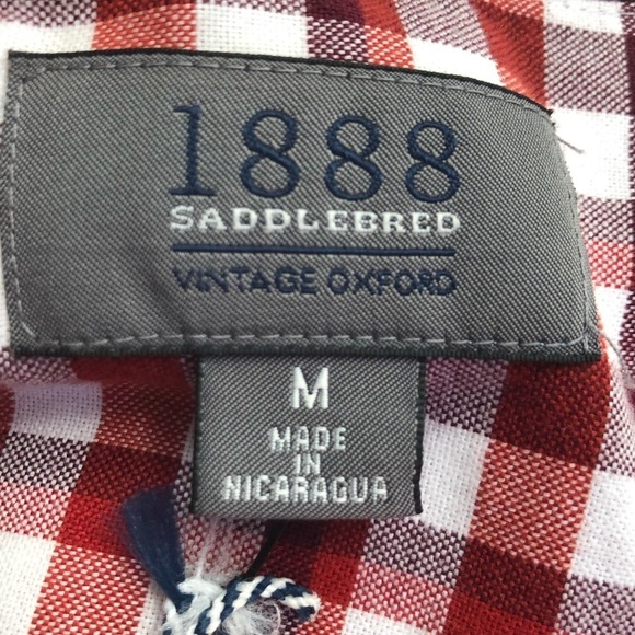 1888 Saddlebred Long Sleeve Button Down Size M - Picture 7 of 8